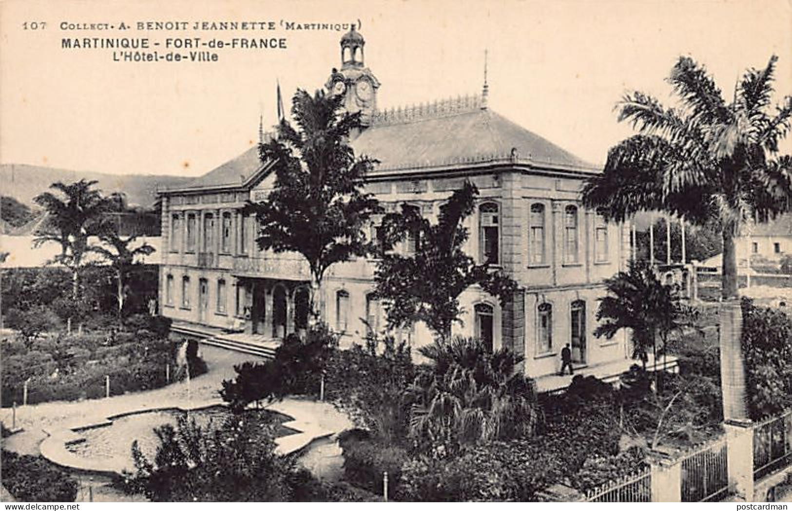Martinique - FORT-DE-FRANCE - L'Hôtel De Ville - Ed. A. Benoit-Jeannette 107 - Fort De France