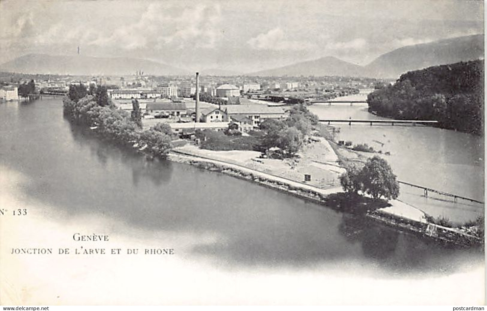 GENÈVE - Jonction De L'Arve Et Du Rhône - Ed. A La Dégringolade 133 - Genève