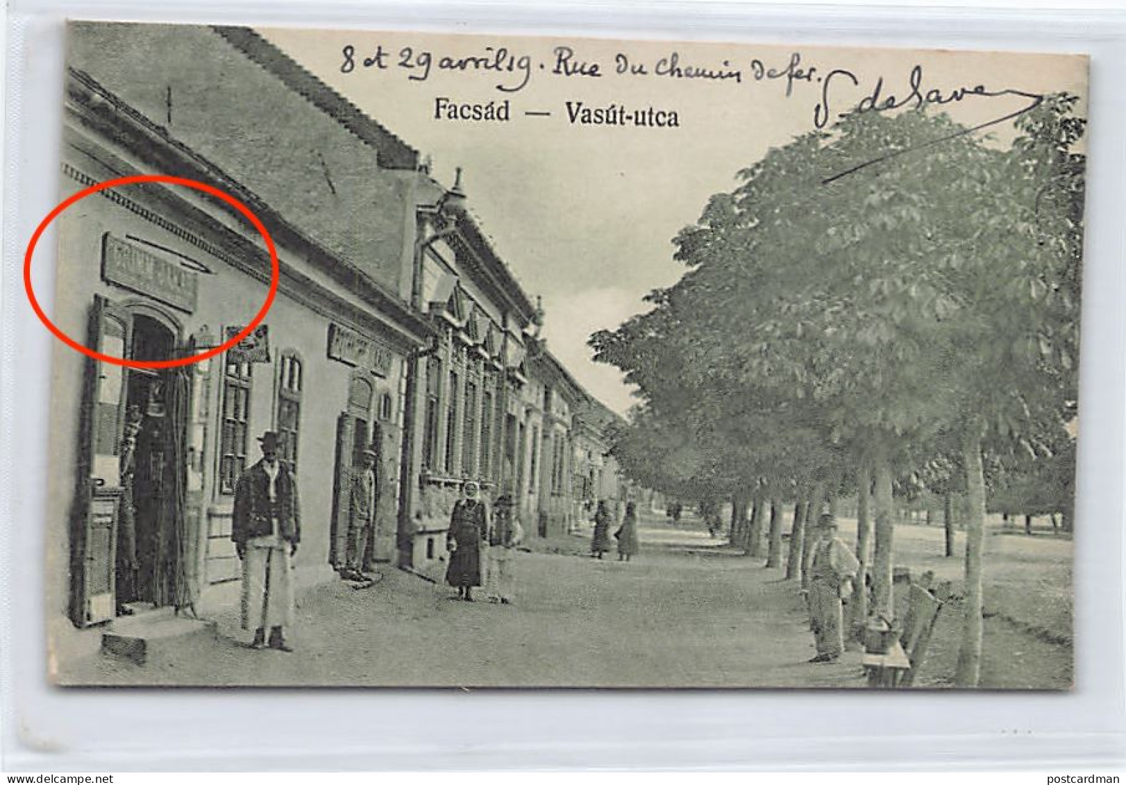 JUDAICA - Romania - FAGET (Hungarian Name Facsad) - Jakab Grimm's Shop In Vasut Utca (Railway Street) - Publ. Unknown 44 - Jewish