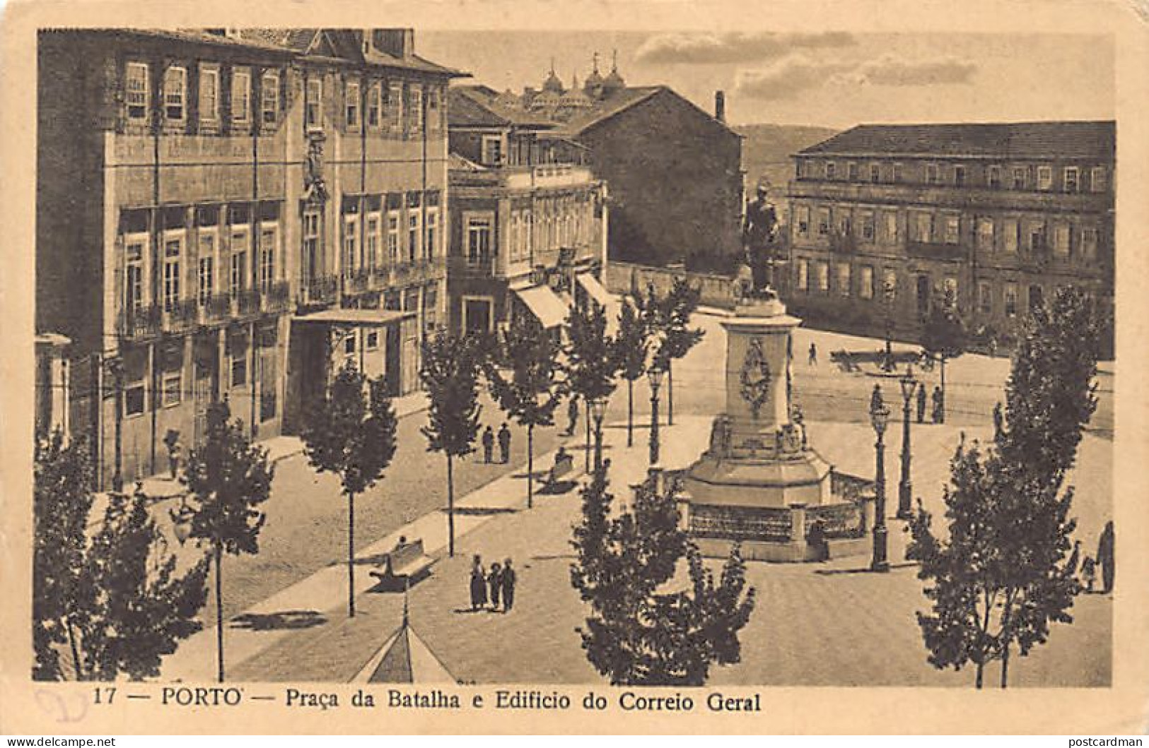 Portugal - PORTO - Praça Da Batalha E Edificio Do Correio Geral - Ed. Desconhecido 17 - Porto
