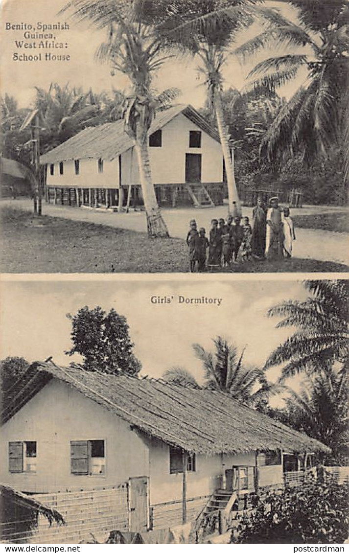 Spanish Guinea - BENITO - School House And Girls' Dormitory - SEE STAMPS. - Equatoriaal Guinea