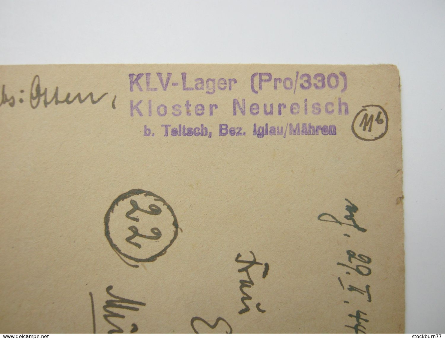 1944 , KLV - Lager  Neureisch  , Klarer Stempel Auf Brief - Lettres & Documents