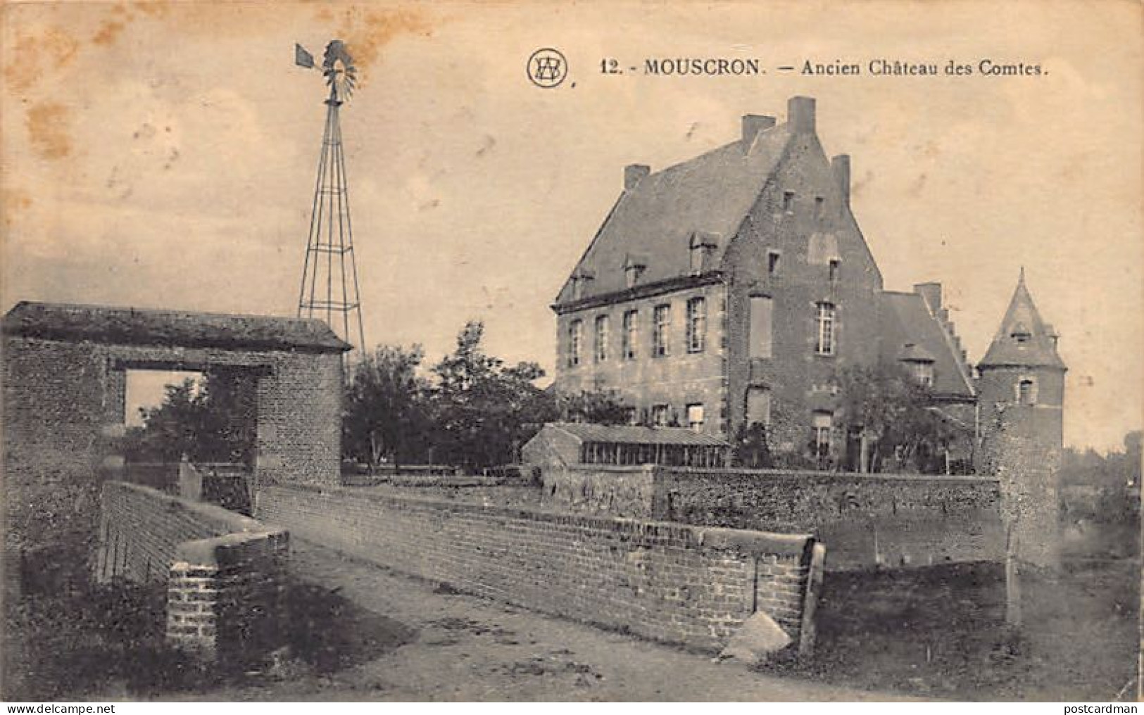 MOUSCRON (Hainaut) Ancien Château Des Comtes - Éolienne - Mouscron - Moeskroen