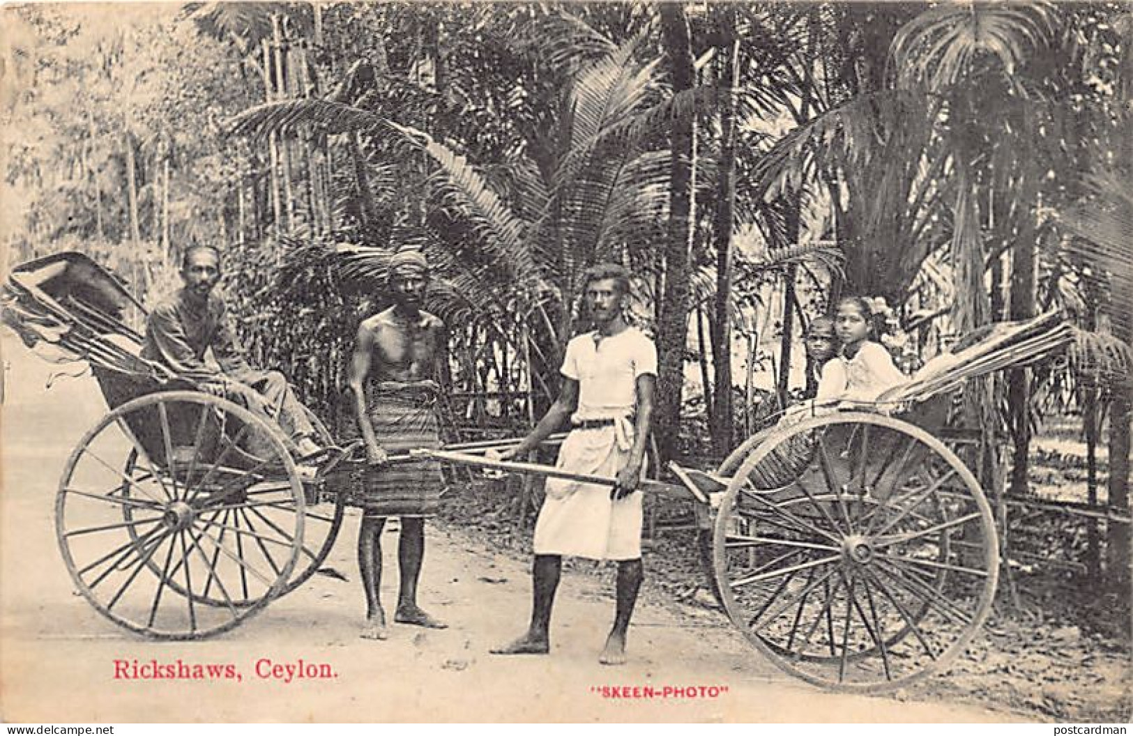 SRI LANKA - Rickshaws - Publ. Skeen-Photo  - Sri Lanka (Ceylon)