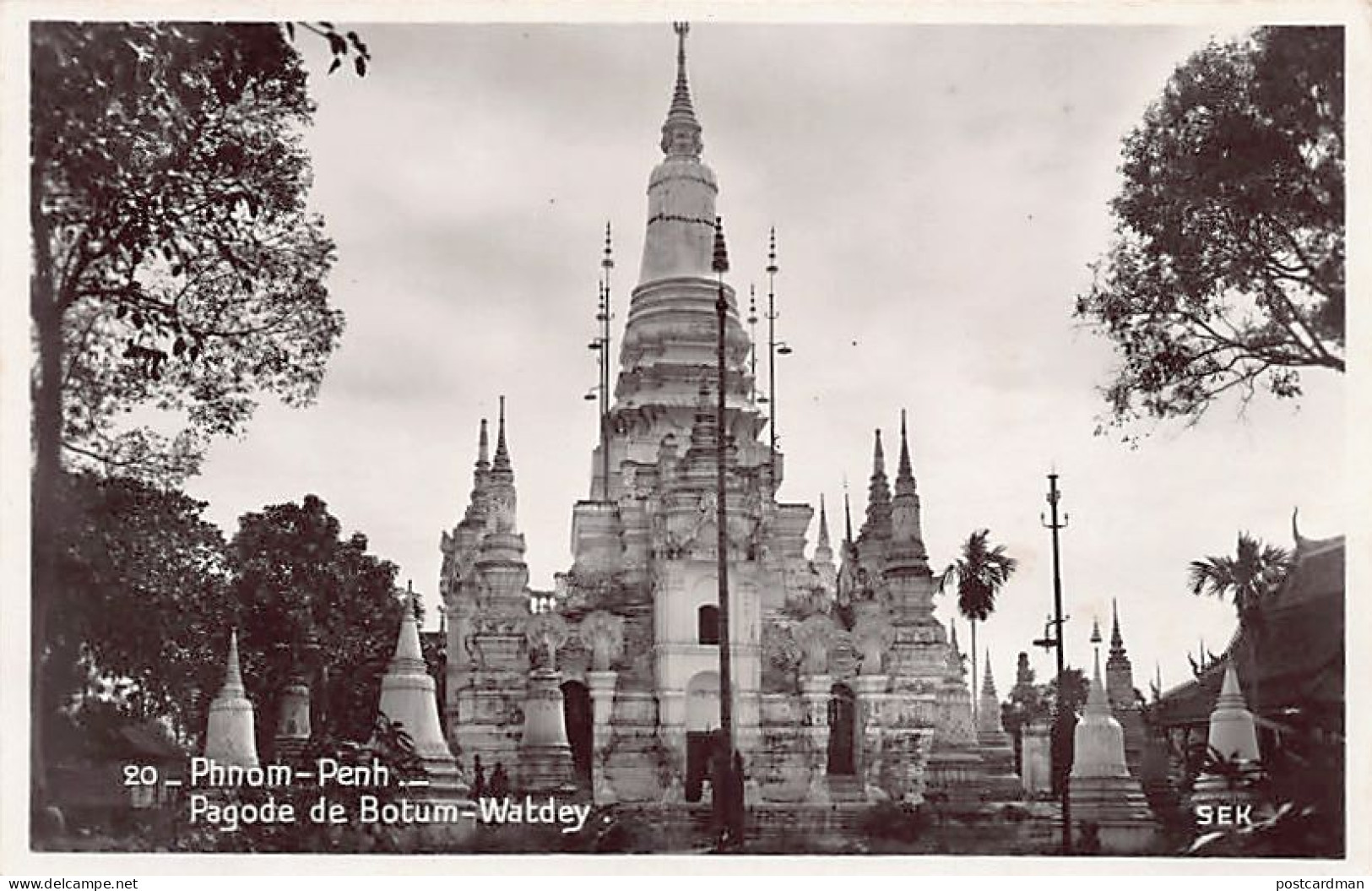 Cambodge - PHNOM PENH - Pagode De Botum-Watdey - Ed. SEK 20 - Cambodge