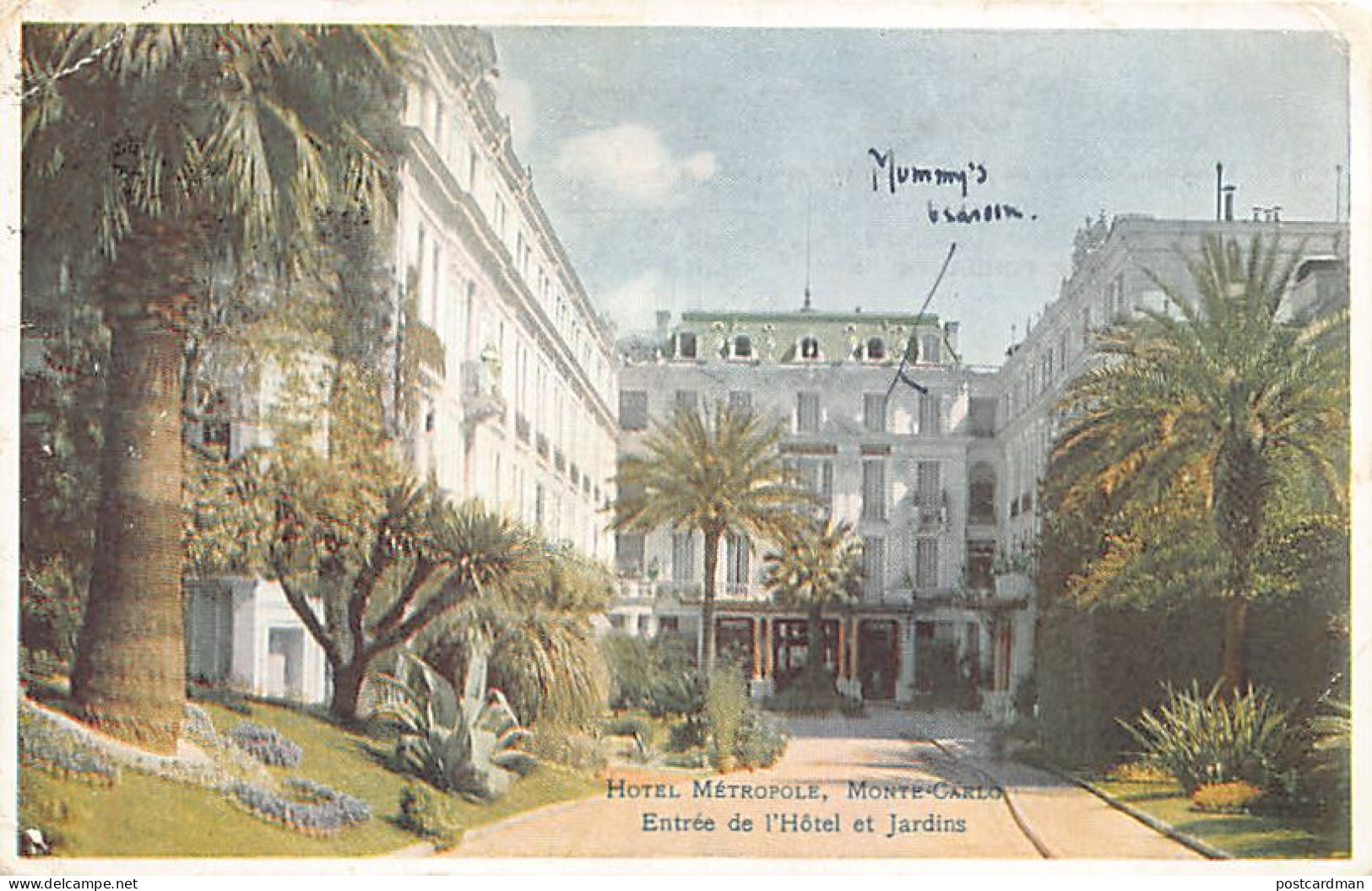 MONTE-CARLO - Hôtel Métropole - Entrée Et Jardins - Ed. Inconnu  - Hotels