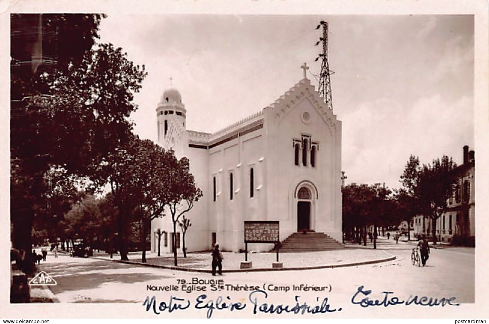 Algérie - BÉJAÏA Bougie - Nouvelle église Sainte-Thérèse (Camp Inférieur) - Ed. CAP 79 - Bejaia (Bougie)