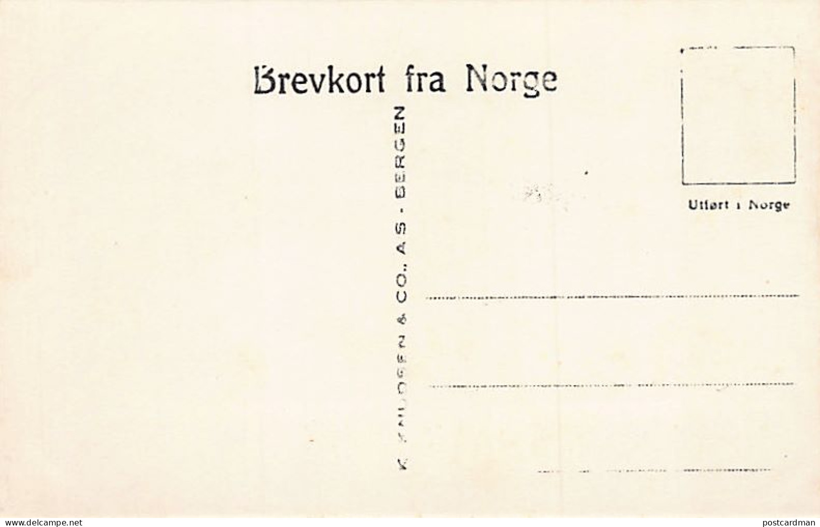 Norway - VOSSEVANGEN - Publ. K. Knudsen & Co. 21 - Norway