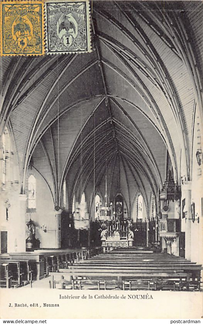 Nouvelle-Calédonie - NOUMEA - Intérieur De La Cathédrale - Ed. J. Raché. - Nouvelle Calédonie