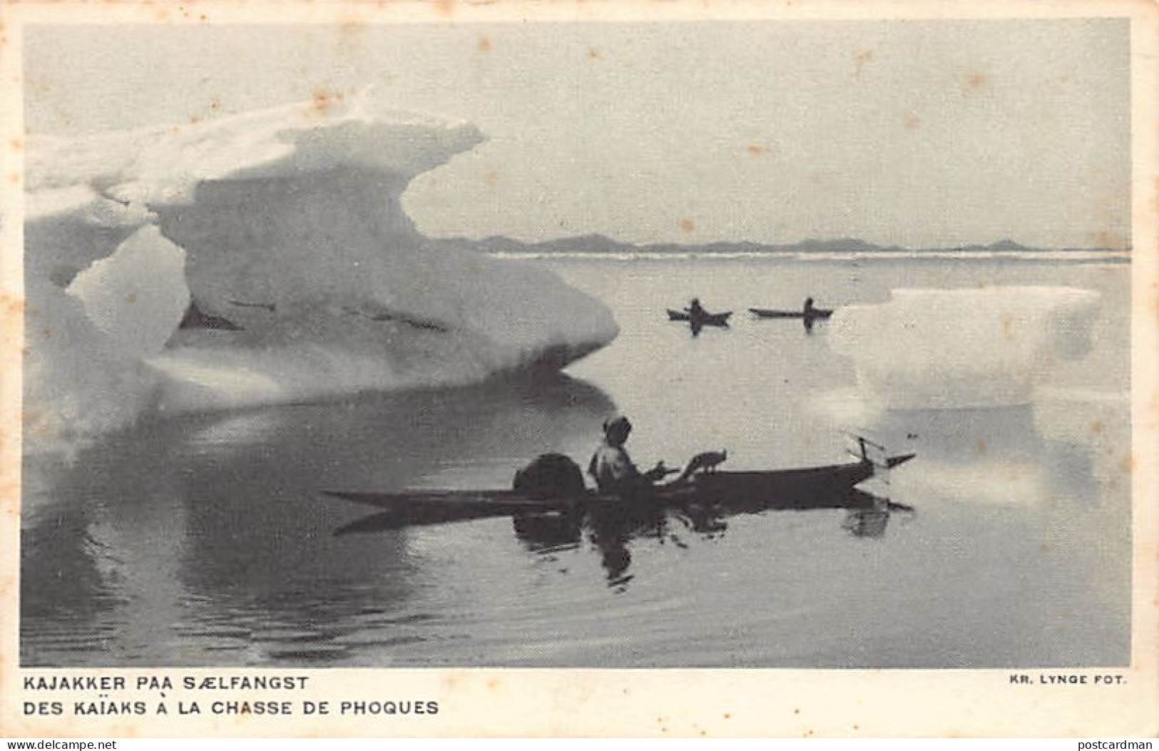 GRØNLAND Greenland - Kayaks For Seal Hunting - Publ. Administration Du Groenland - Egmont H. Petersen  - Greenland