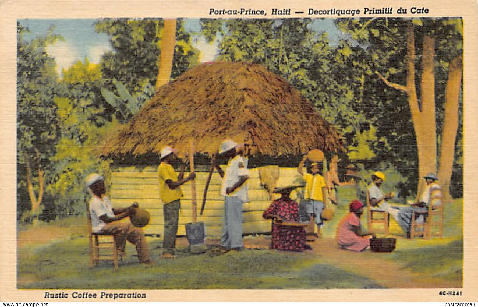 Haiti - Rustic Coffee Preparation - Publ. Paul Couba  - Haïti