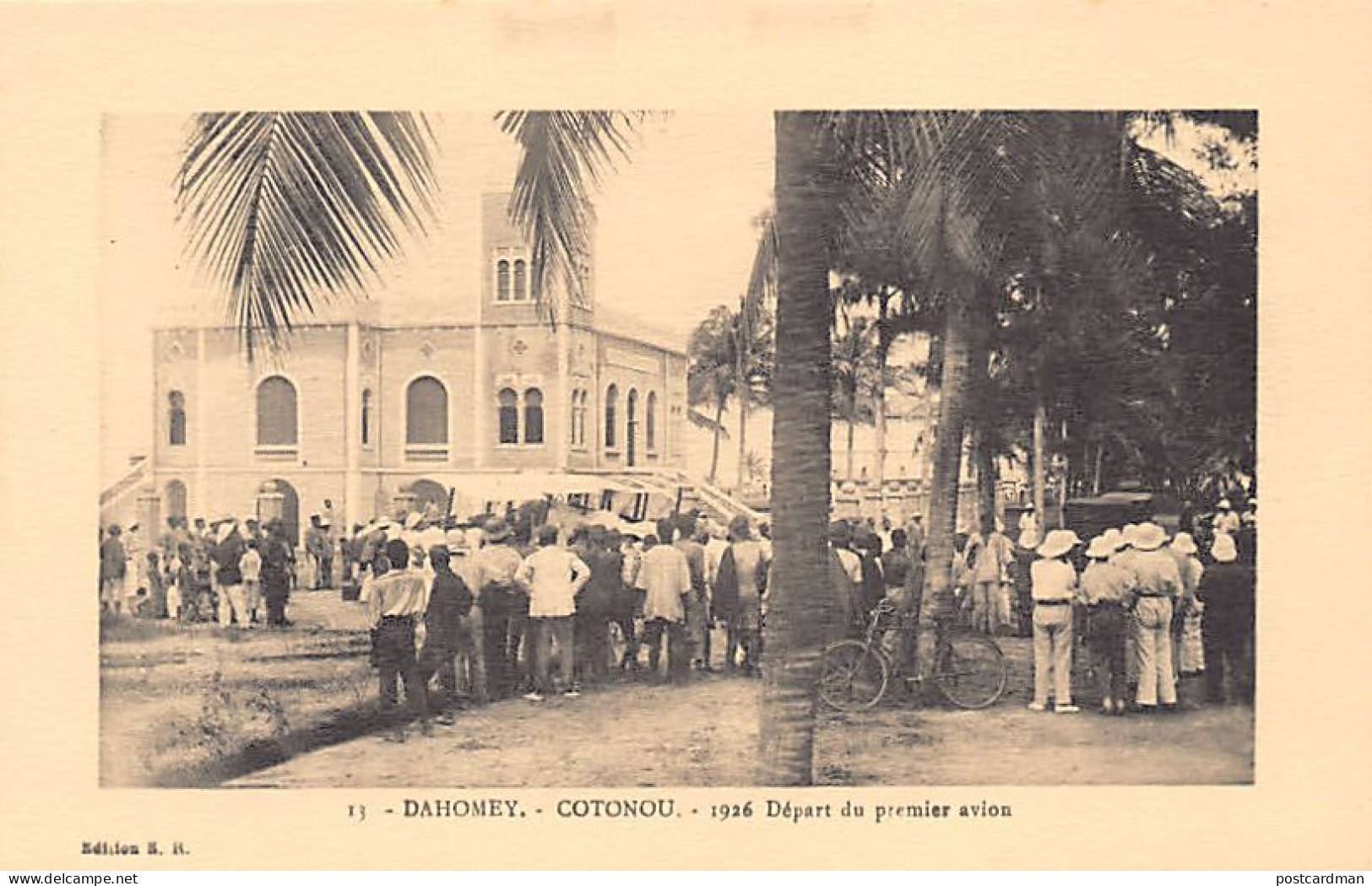 Bénin - COTONOU - Départ Du Premier Avion En 1926 - Ed. E.R. 13 - Benin