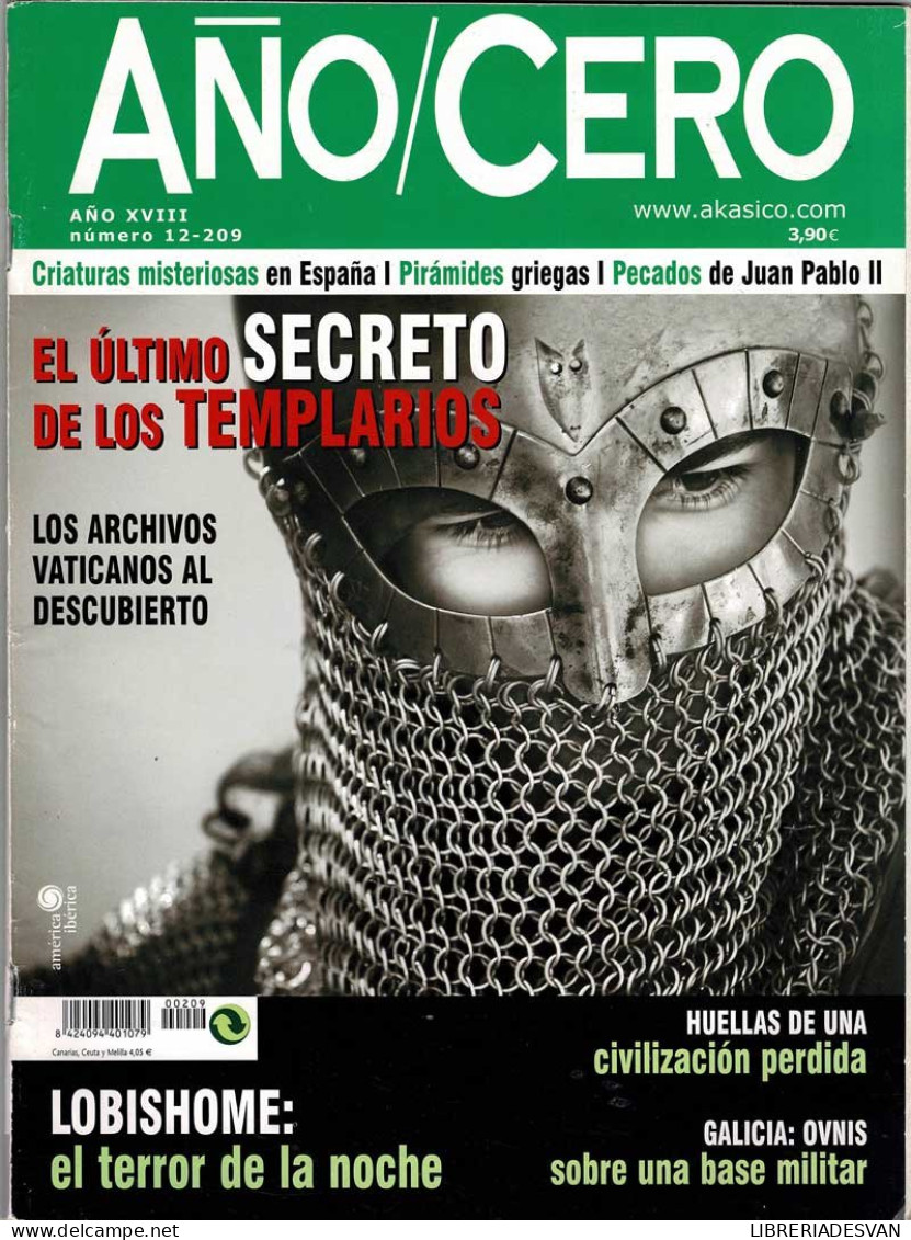 Revista Año Cero Nº 209. Templarios. Galicia Ovnis - Non Classés