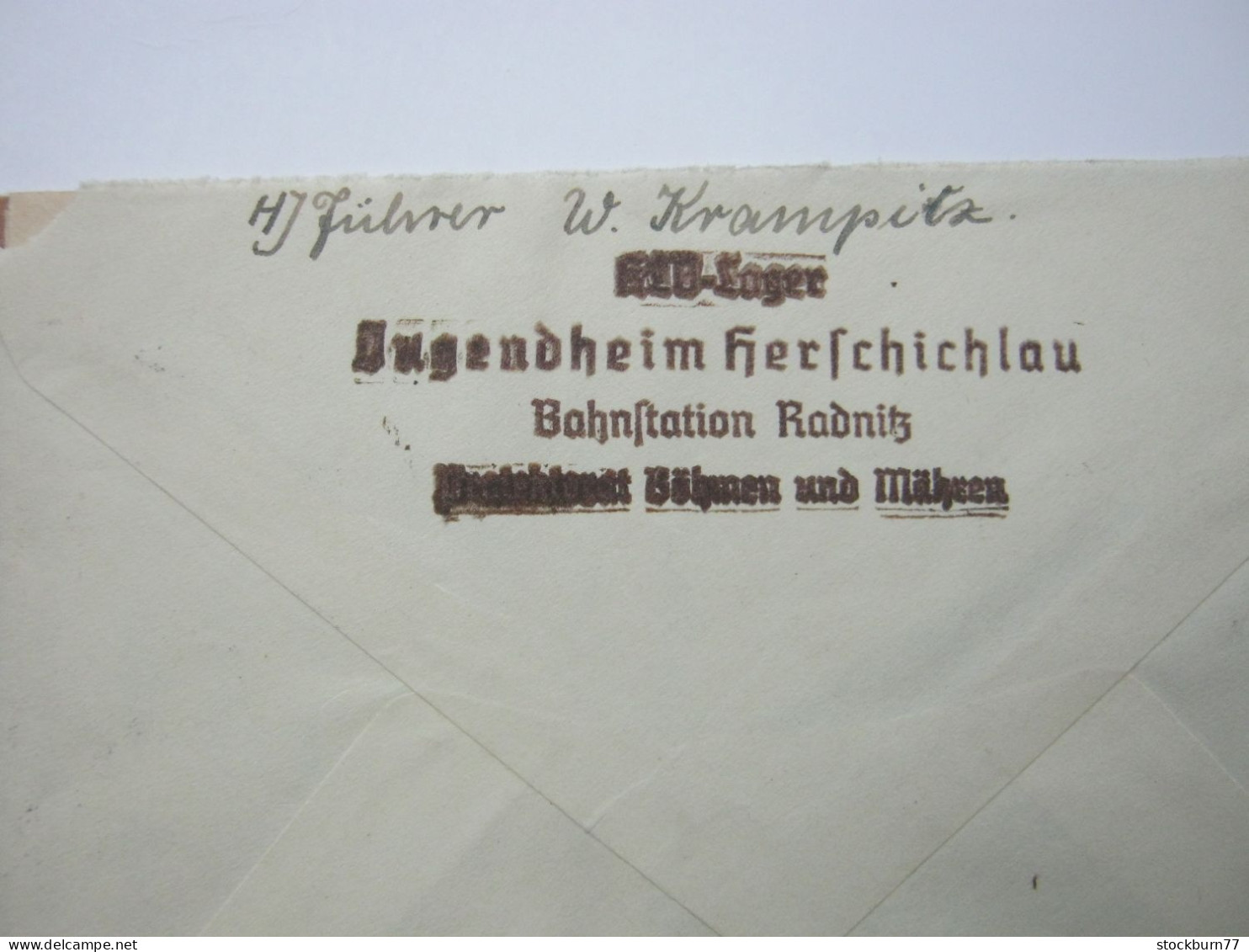 1941 , KLV - Lager  HERSCHICHLAU   , Klarer Stempel Auf Brief Mit Inhalt - Lettres & Documents
