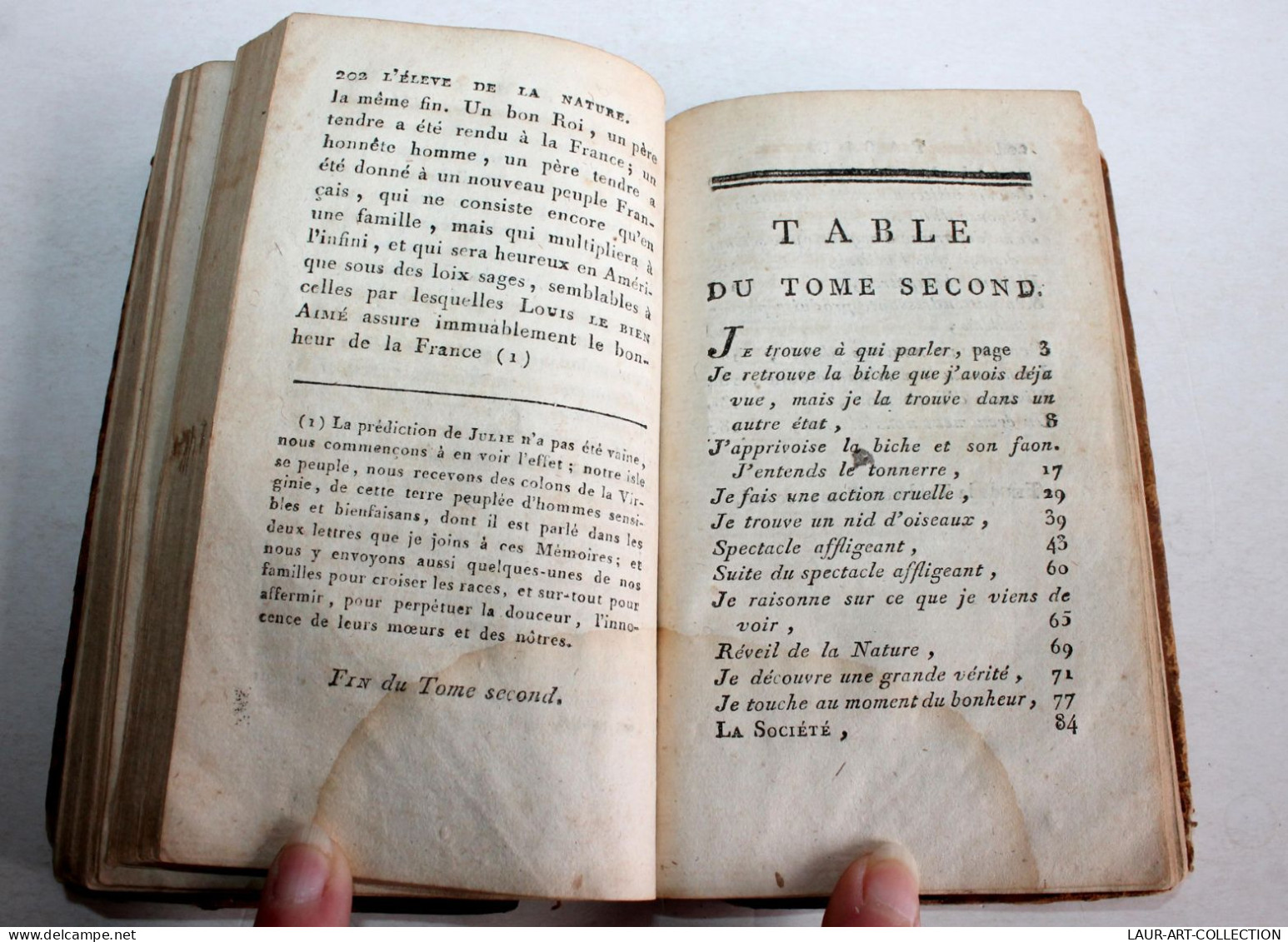 L'ELEVE DE LA NATURE De BEAURIEU NOUVELLE EDIT. 1793 FAVRE, COMPLET TOME 1+2+3/3 / ANCIEN LIVRE XVIIIe SIECLE (1803.130) - 1701-1800