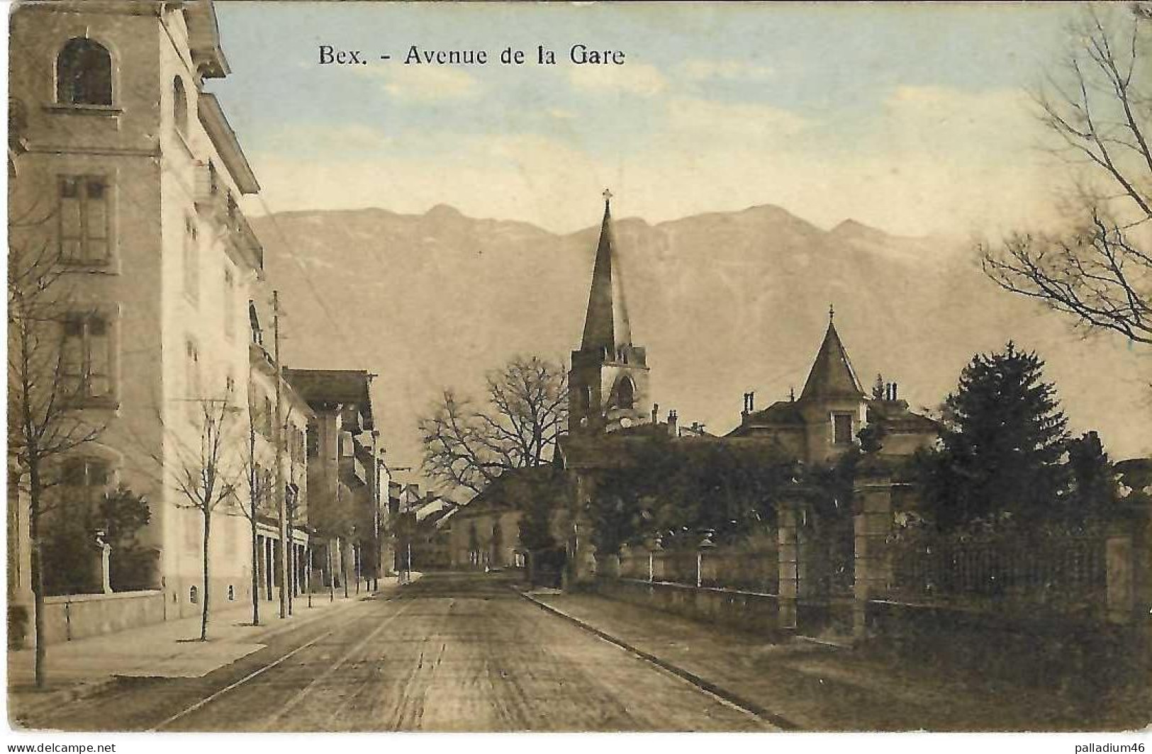 VAUD BEX *ACTION * Av. De La Gare - R. E. Chapallaz Fils - Lausanne No 102 - 31.08.1918 - Bex