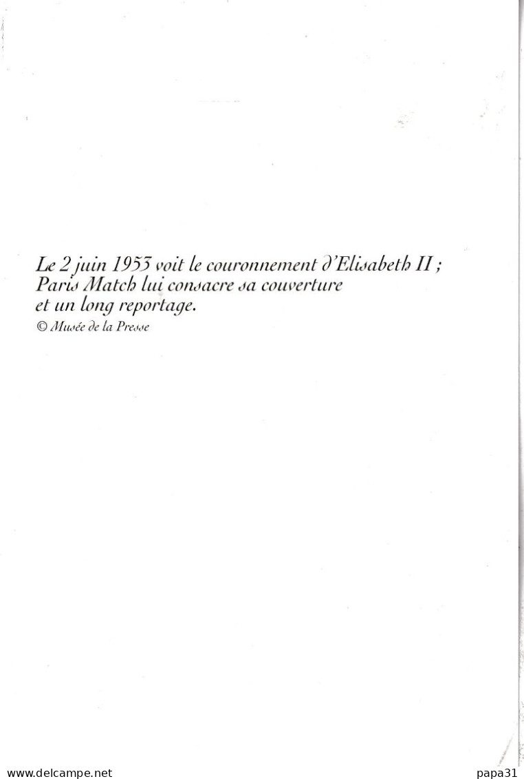 PARIS MATCH ( Carte Postale) Le Couronnement D'Elisabeth II - Otros & Sin Clasificación