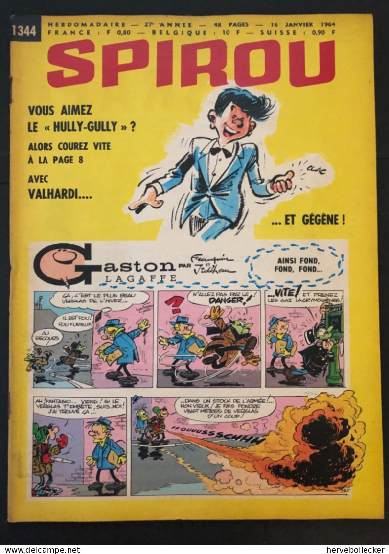 Spirou Hebdomadaire N° 1344 -1964 - Spirou Magazine