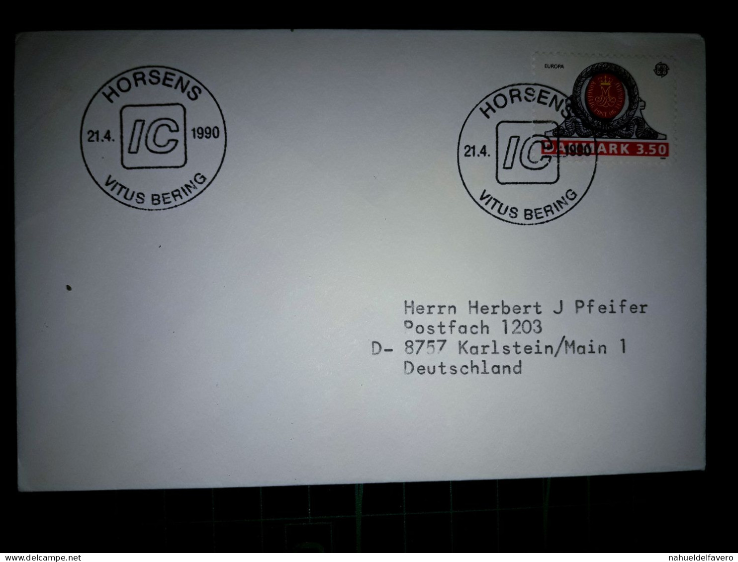 DANEMARK, ENveloppe Distribuée En Allemagne Avec Cachet Spécial. Année 1990. - Usati