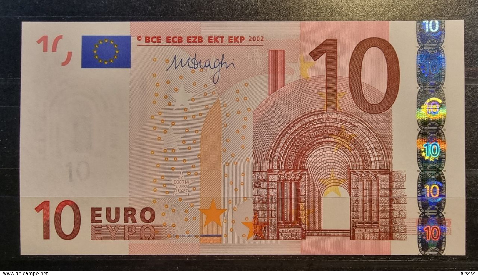 1 X 10€ Euro Draghi E007I4 X80111194112 - UNC - 10 Euro