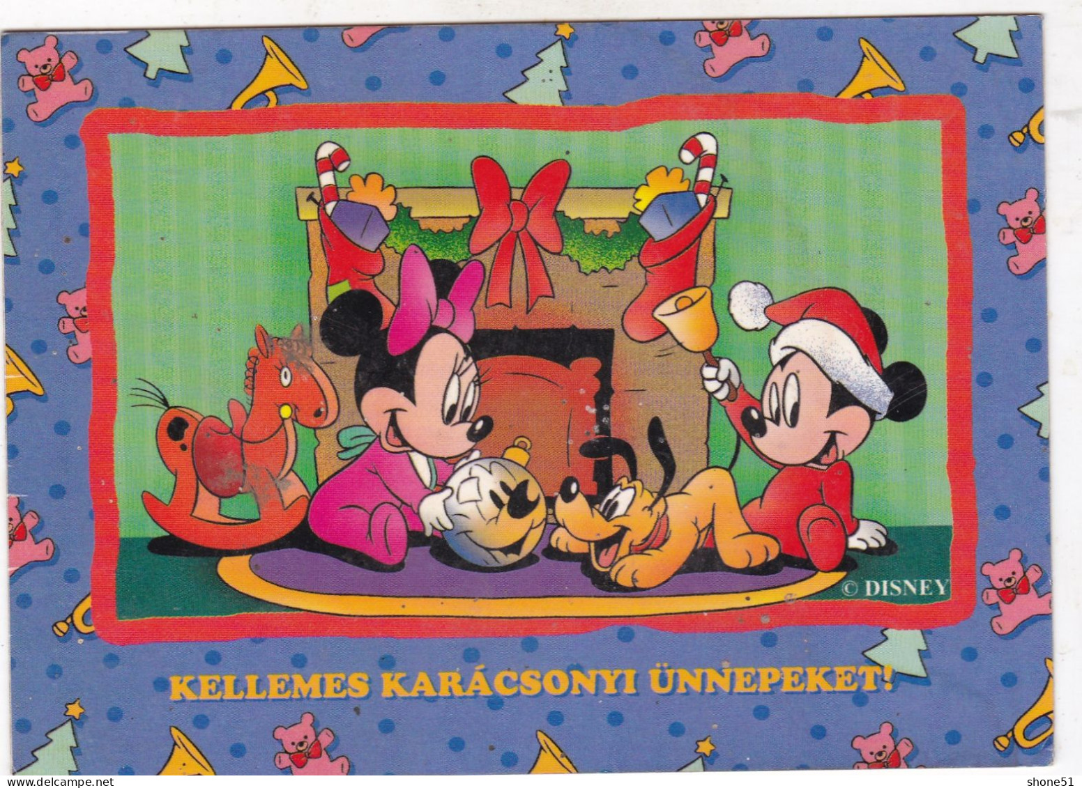 Walt Disney -  Mickey Mouse, Minnie And Pluto - Autres & Non Classés