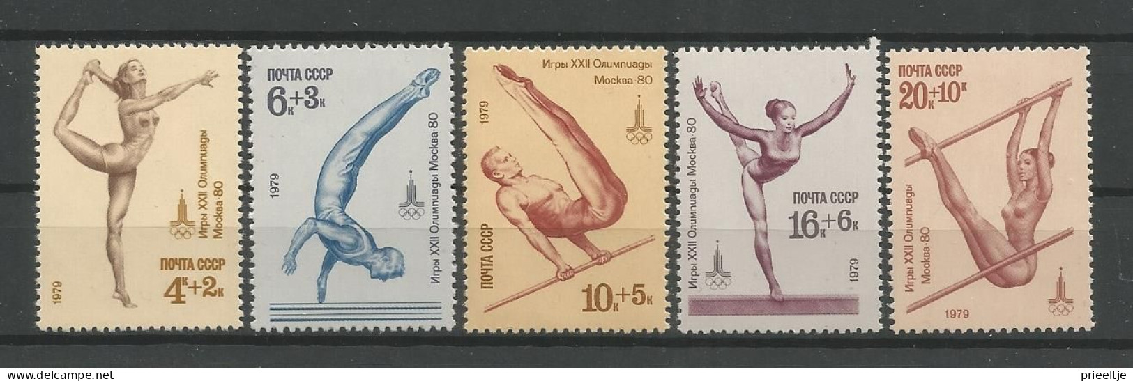 Russia 1979 Preolympics Moscow 80 Y.T. 4585/4589 ** - Ongebruikt