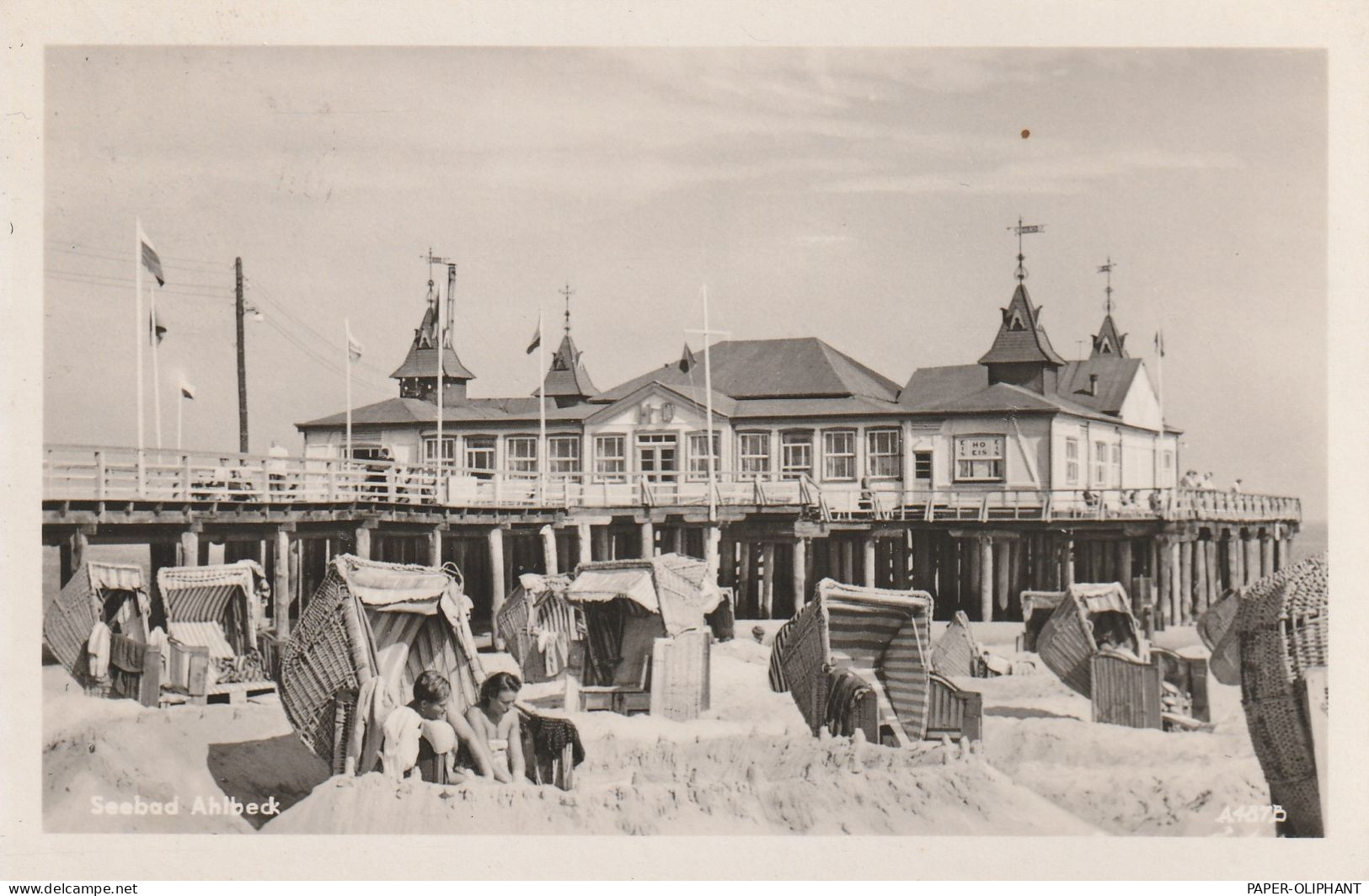 0-2255 HERINGSDORF - AHLBECK, Seebrücke, 1955 - Usedom