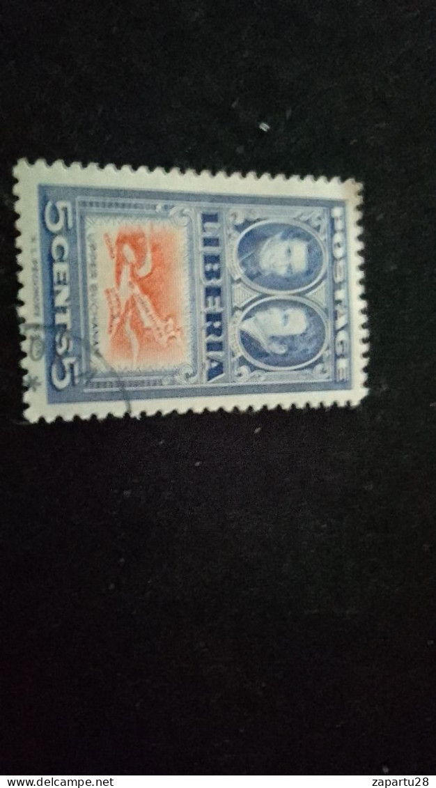 LİBERYA--1952   5  C      DAMGALI - Liberia