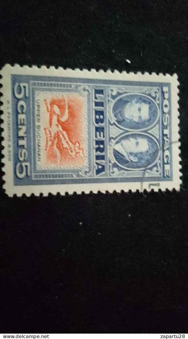 LİBERYA--1952   5  C      DAMGALI - Liberia
