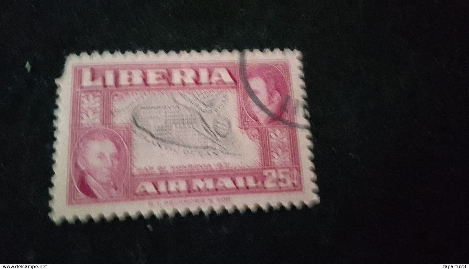 LİBERYA--1952   10  C      DAMGALI - Liberia