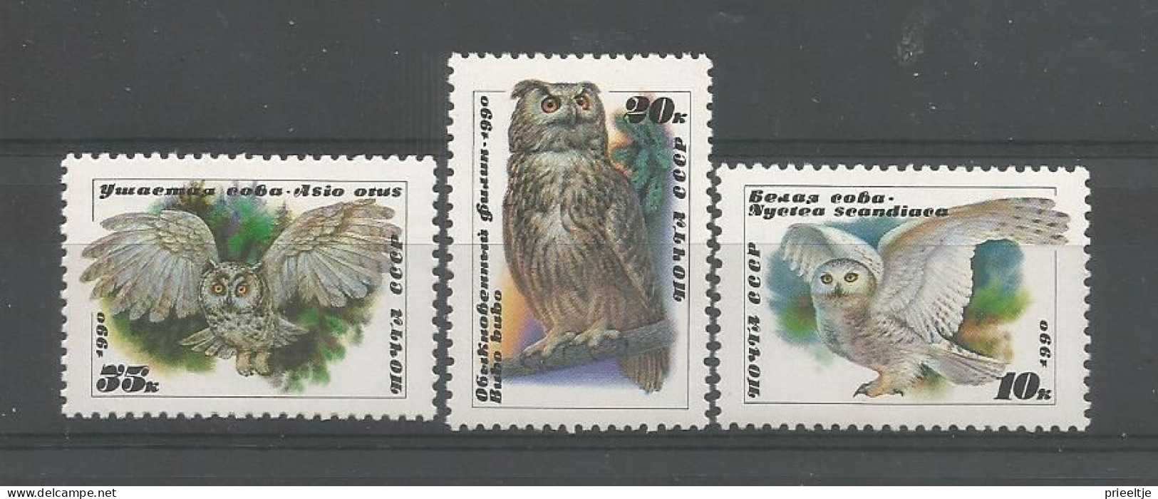 Russia 1990 Owls Y.T. 5725/5727 ** - Ungebraucht