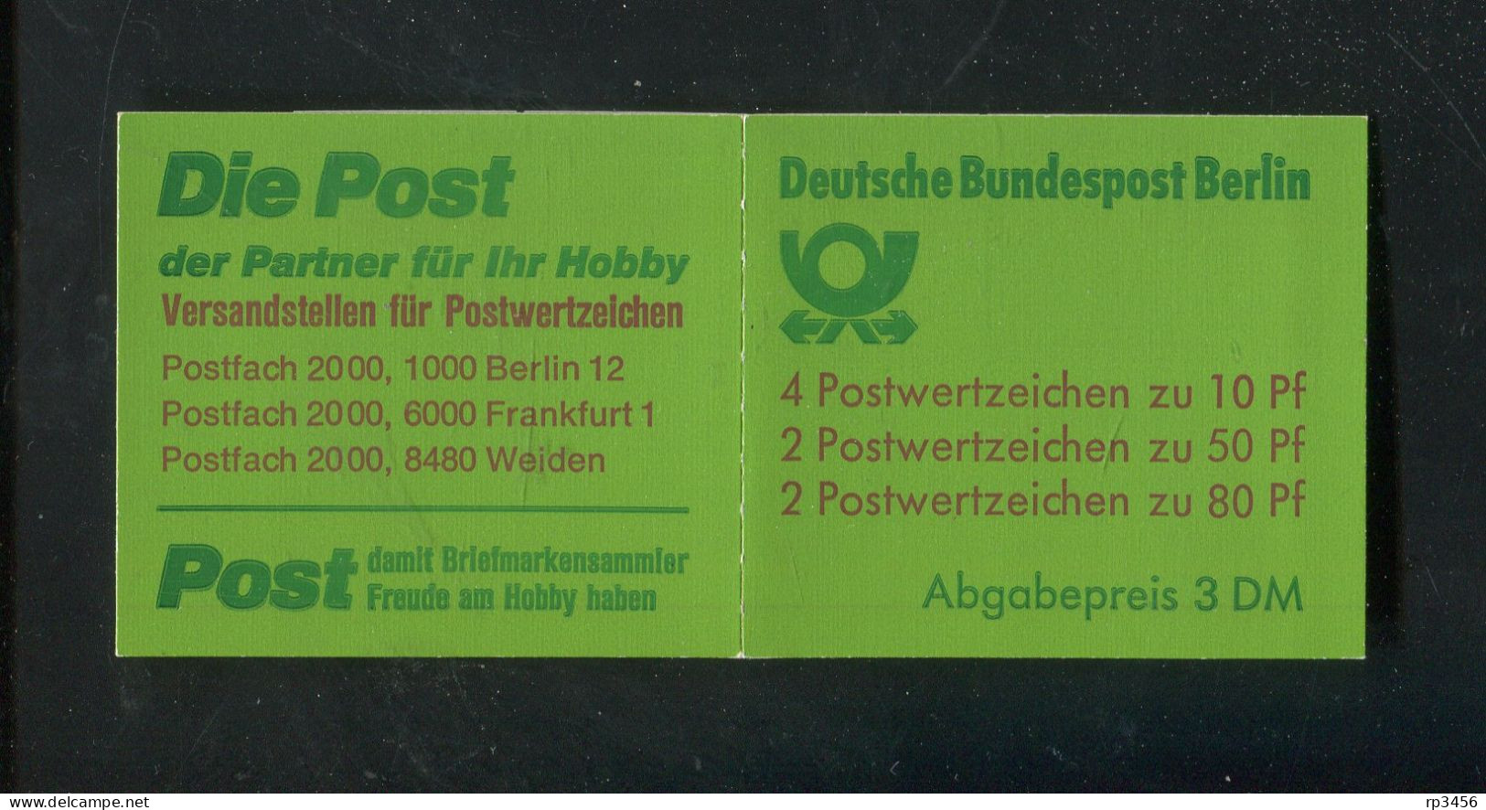 "BERLIN" 1989, Markenheftchen Mi. 14 OZ ** (R1125) - Carnets