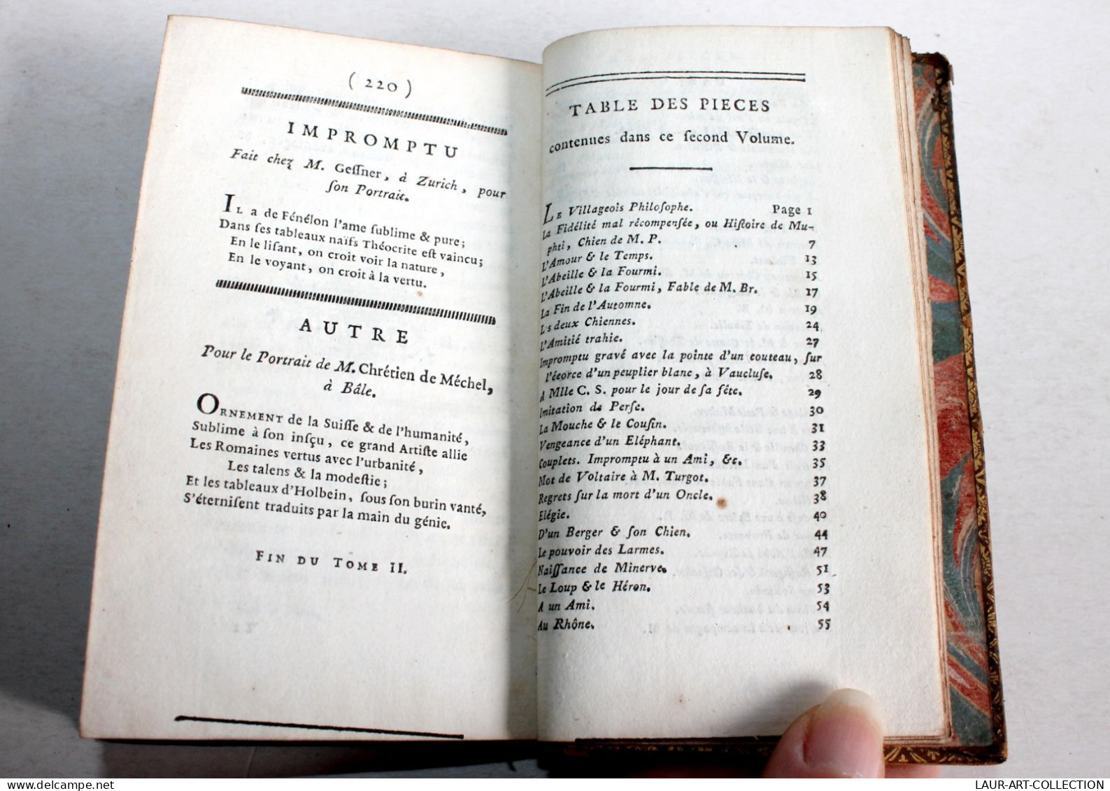 POESIES DE M. BERANGER TOME SECOND 1785 A LONDRES, LIVRE 18e CONTENANT 55 PIECES / ANCIEN LIVRE XVIIIe SIECLE (1803.132) - Autori Francesi