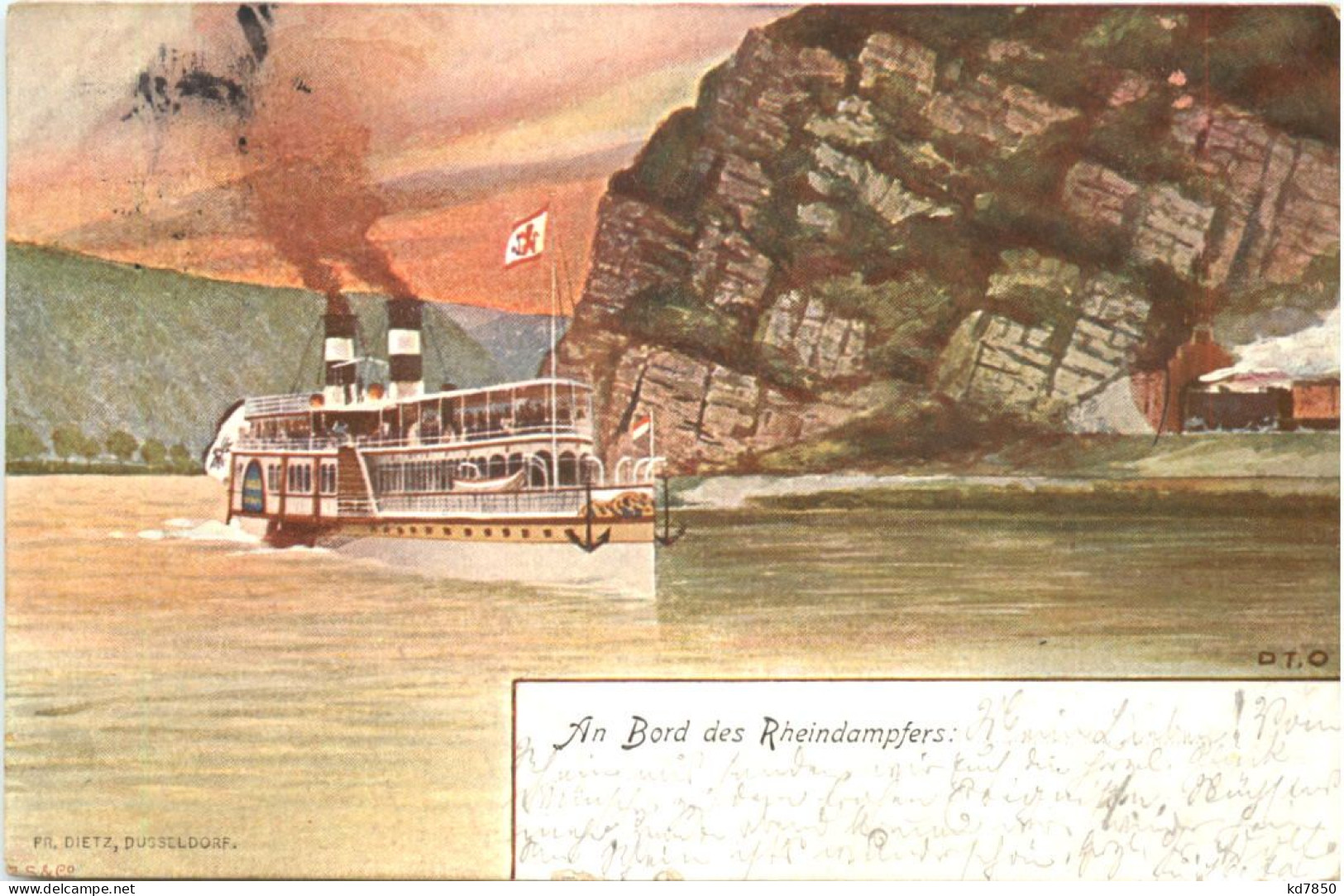 An Bord Des Rheindampfers - Passagiersschepen