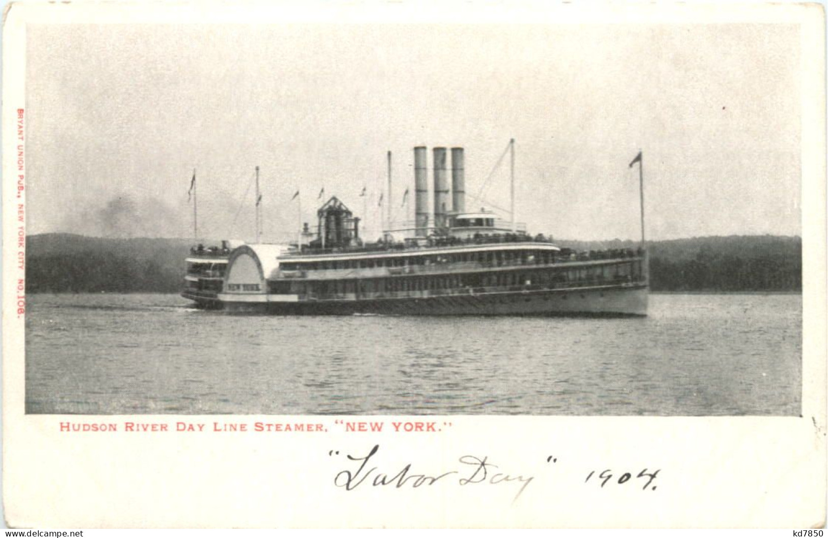 Hudson River Dayline Steamer New York - Paquebots