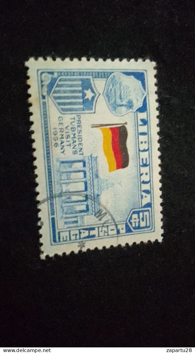 LİBERYA--1952   5 C      DAMGALI - Liberia