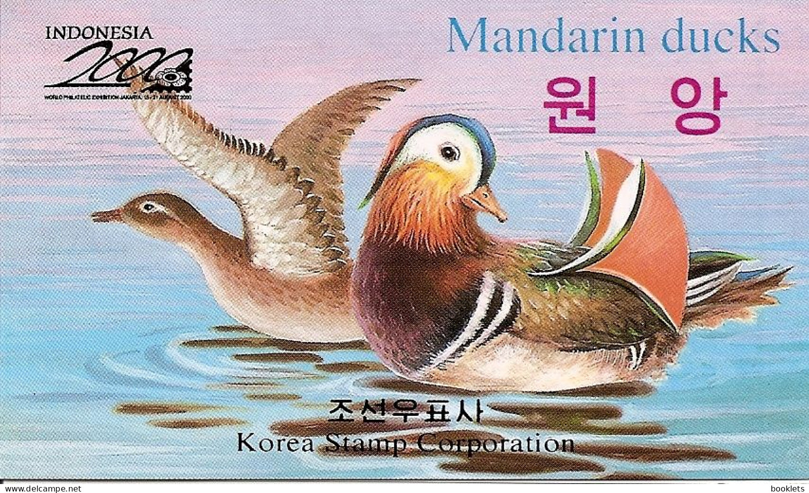 KOREA NORTH (DPR), 2000, Booklets 85*, Mandarin Ducks, INDONESIA 2000 - Korea (Nord-)