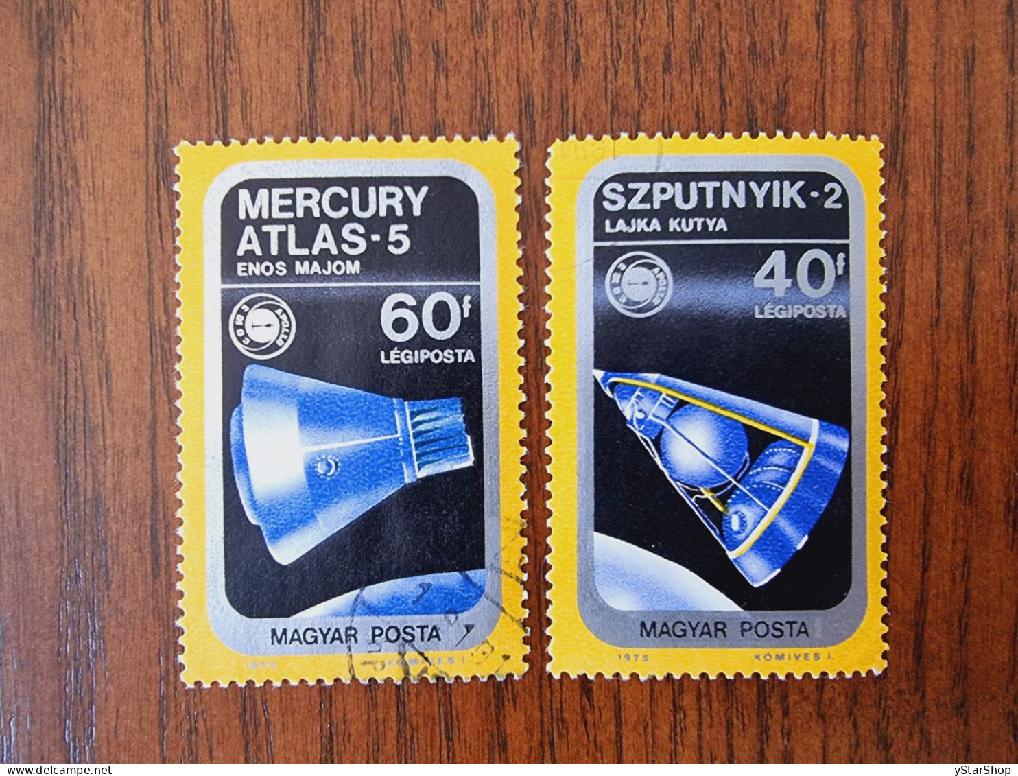 Hungary Stamps (Magyar Posta) - Used - Satellites - HU C354-5 - Lotes & Colecciones