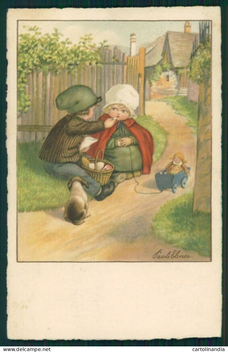 Artist Signed Pauli Ebner Children Serie 1448 Postcard TC2294 - Autres & Non Classés