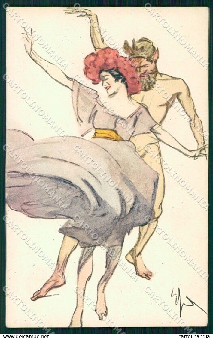 Artist Signed Sacchetti Dancing Couple Serie 24-1 Cartolina XP8230 - Autres & Non Classés