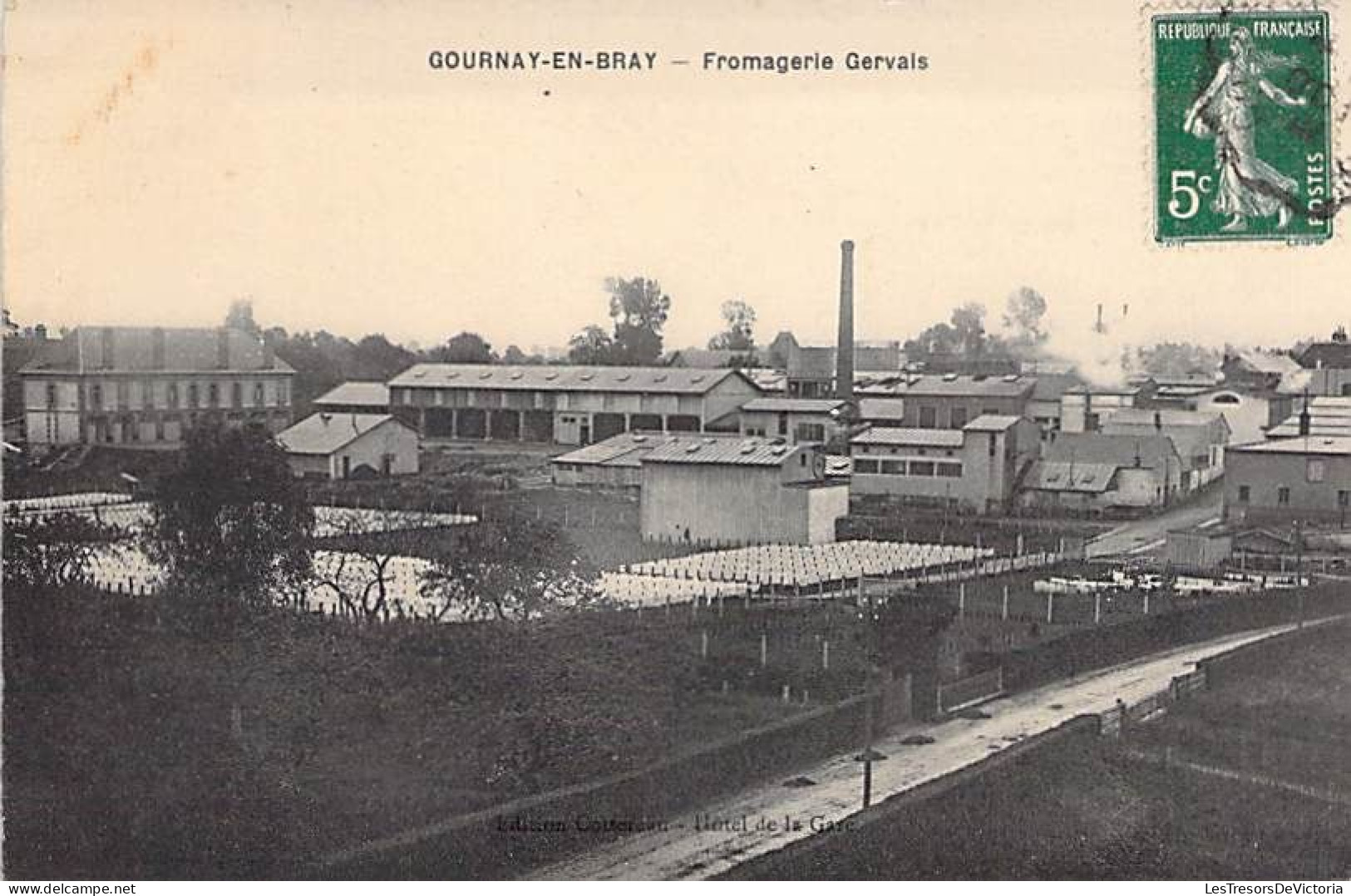 France - Gournay En Bray - Fromagerie Gervais - Usine  - Carte Postale Ancienne - Gournay-en-Bray