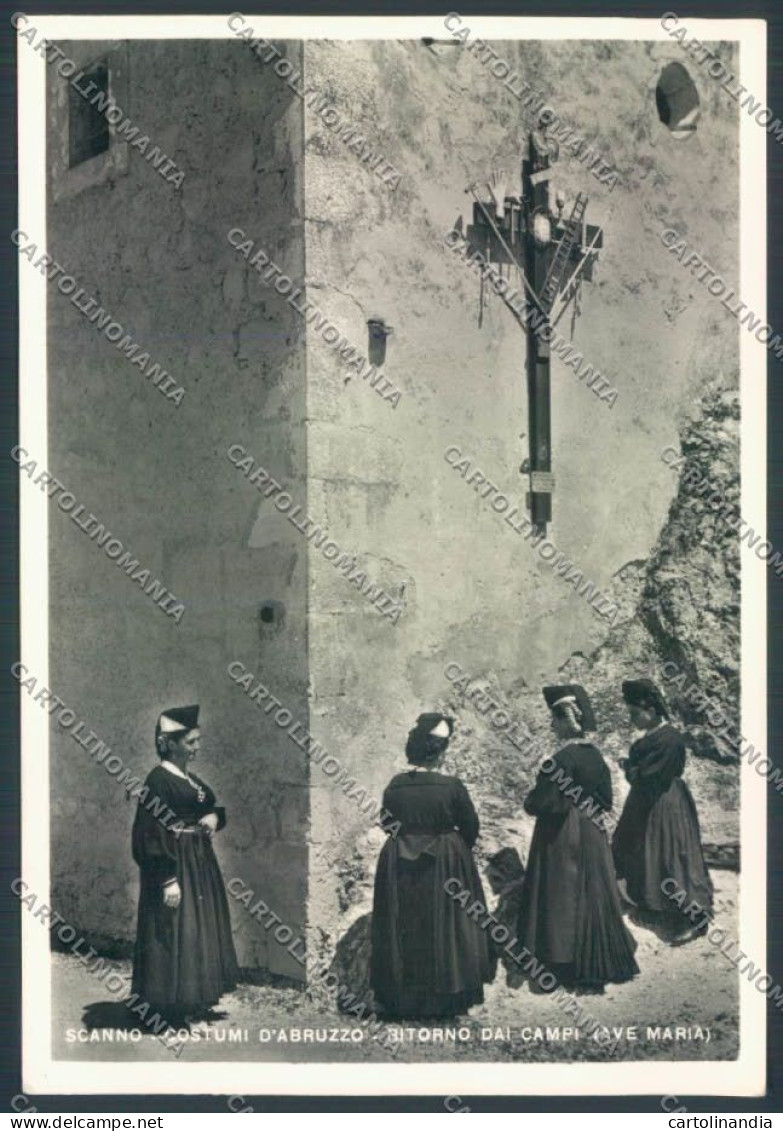 L'Aquila Scanno Costumi D'Abruzzo Foto FG Cartolina ZF8319 - L'Aquila