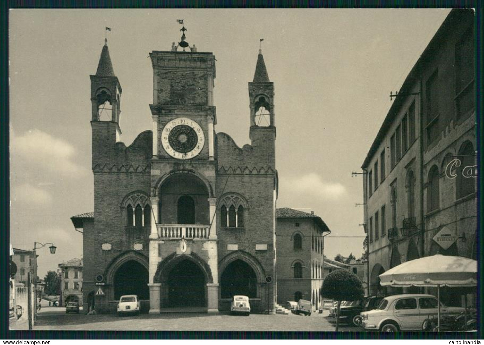 Pordenone Città Municipio Auto Foto FG Cartolina MZ5264 - Pordenone