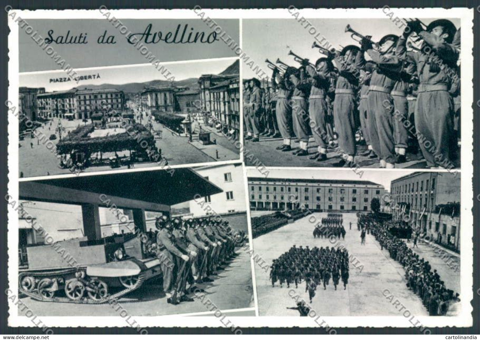 Avellino Militari Carroarmato Foto FG Cartolina ZF5997 - Avellino