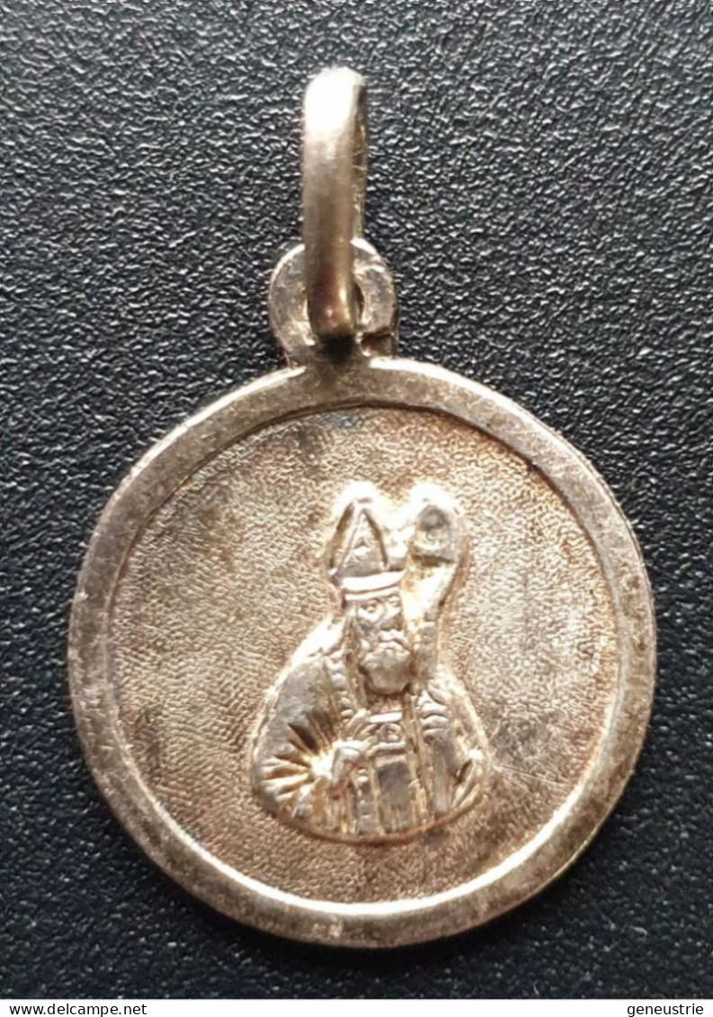 Pendentif Médaille Religieuse Fin XIXe Argent 800 "Saint Patrick" Religious Medal - Religion & Esotérisme