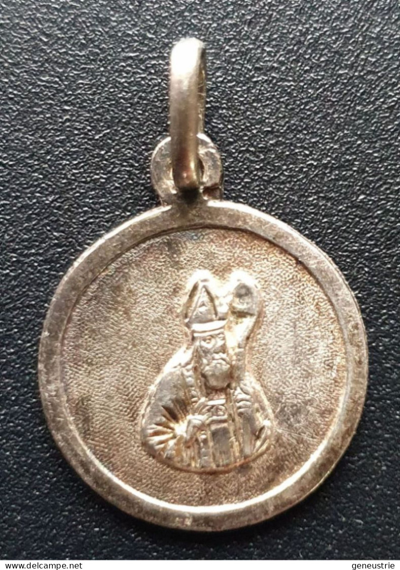 Pendentif Médaille Religieuse Fin XIXe Argent 800 "Saint Patrick" Religious Medal - Religión & Esoterismo