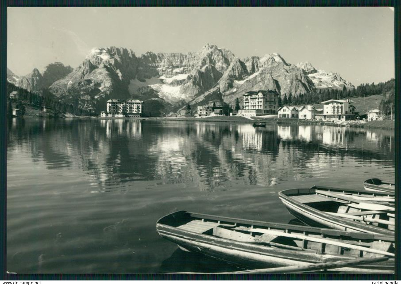 Belluno Auronzo Misurina Lago Di Barche Foto FG Cartolina MZ5275 - Belluno