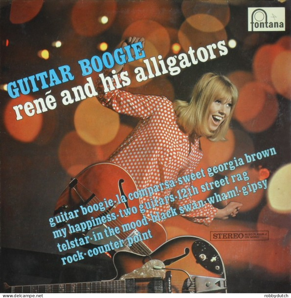 * LP *  RENÉ AND HIS ALLIGATORS - GUITAR BOOGIE (Holland 1967) - Rock