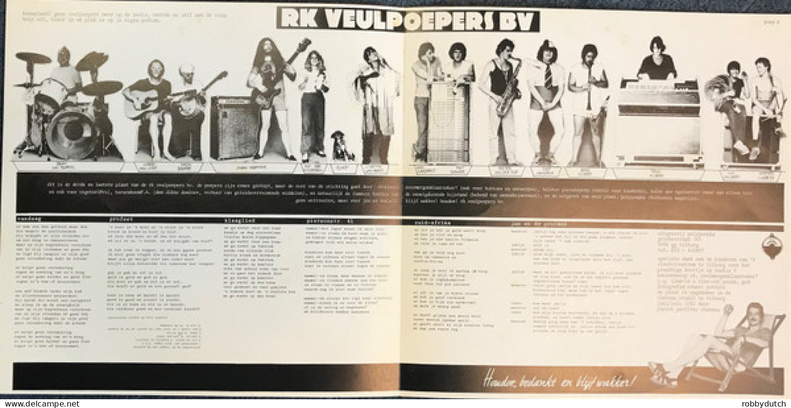 * LP *  R.K. VEULPOEPERS B.V. - HOUDOE, BEDANKT EN BLIJF WAKKER (Holland 1982 EX) - Other - Dutch Music