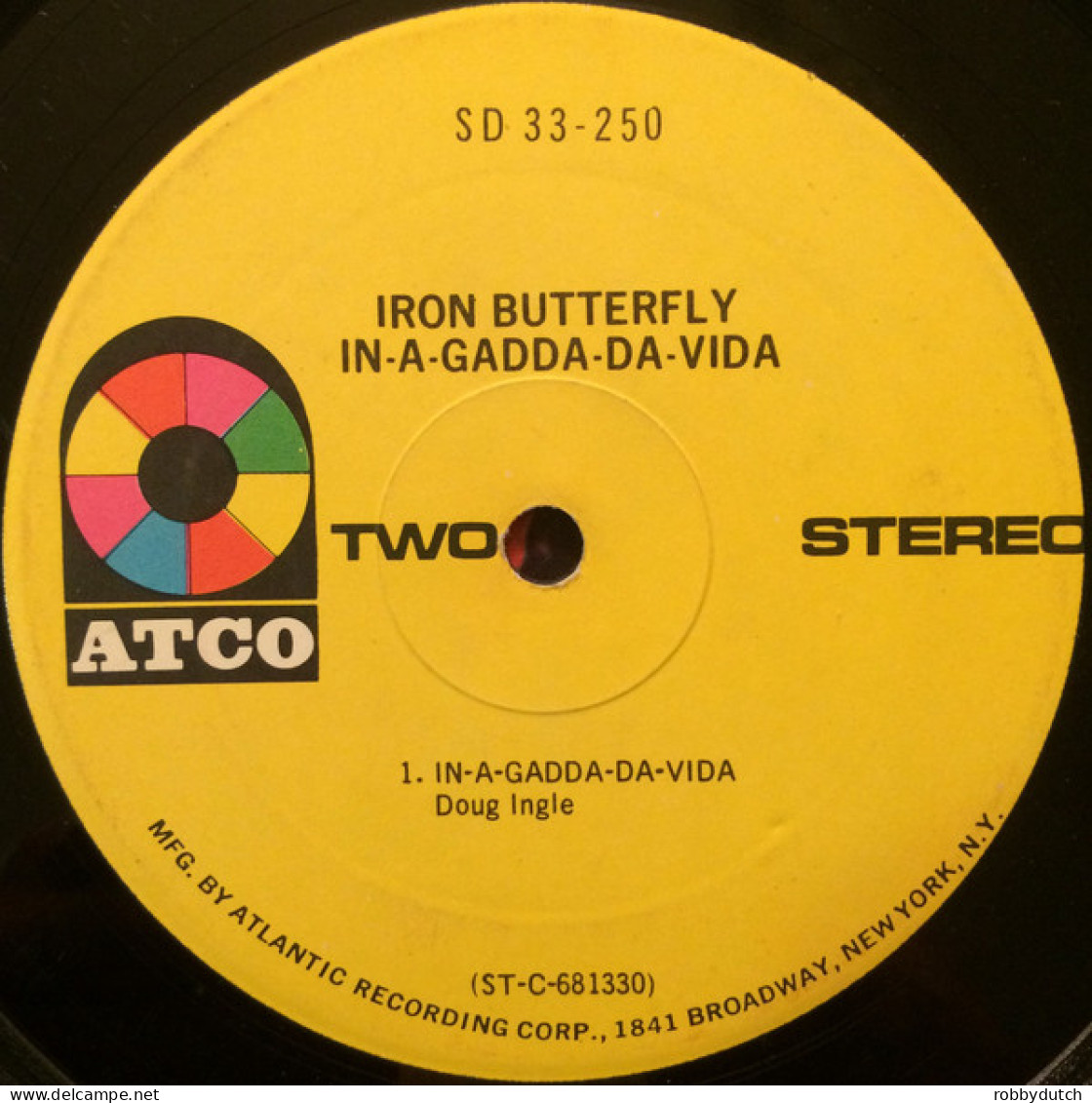 * LP *  IRON BUTTERFLY - IN-A-GADDA-DA-VIDA (USA 1968 EX-) - Rock